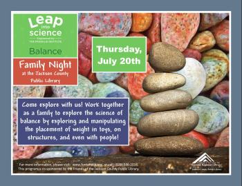 Science of Balance Family Night on Thursday, July 20 at 5 PM