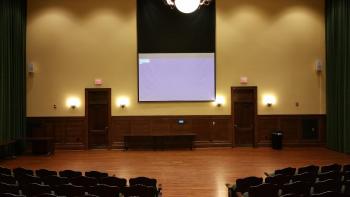 Jackson County Public Library Community Room with Movie Screen