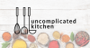uncomplicated kitchen logo on tabletop with spices
