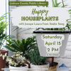 On Saturday, April 15 at 2pm Jackson County Public Library hosts Jacque Laura for Happy Houseplants